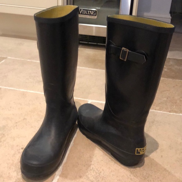 Ll Bean Navy Blue Wellie Boots Womens 